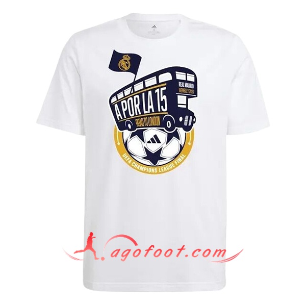 Maillot de Foot Real Madrid T-Shirt Cotton Blanc 2024/2025