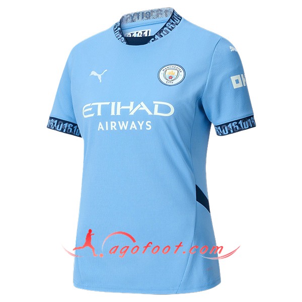 Nouveau Maillot de Foot Manchester City Femme Domicile 2024/2025