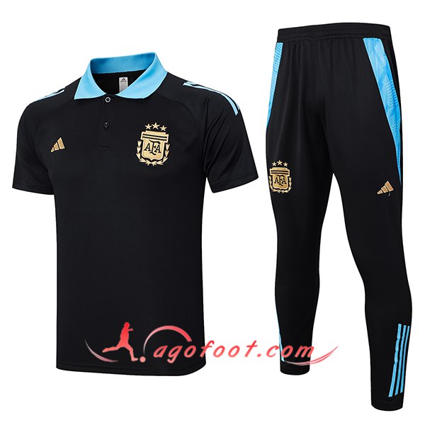 Ensemble Polo Foot Argentina Noir/Bleu 2024/2025