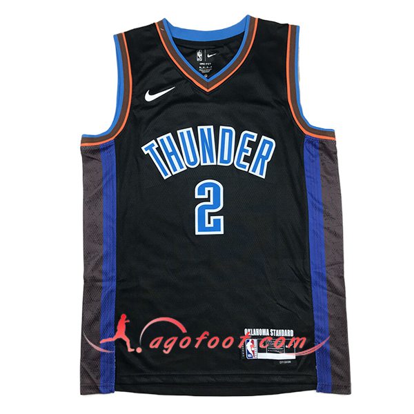 Maillot Oklahoma City Thunder (GILGEOUS-ALEXANDER #2) 2024/25 Noir/Bleu