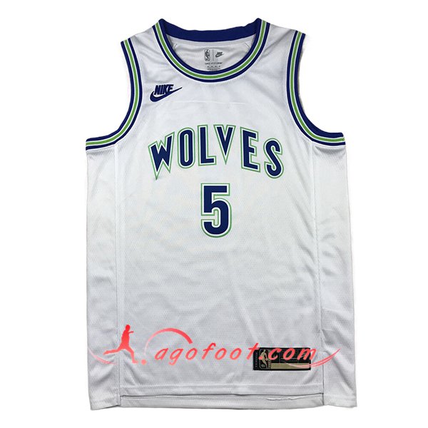 Maillot Minnesota Timberwolves (EDWARDS #5) 2024/25 Blanc/Bleu/Vert