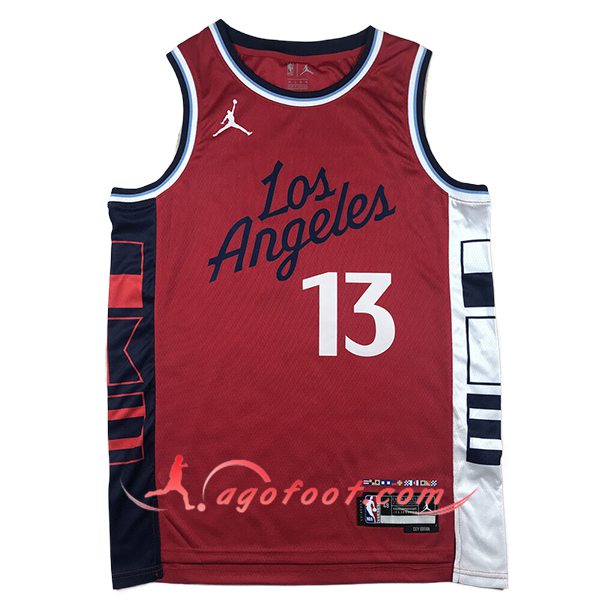 Maillot Los Angeles Clippers (GEORGE #13) 2024/25 Rouge/Noir/Blanc