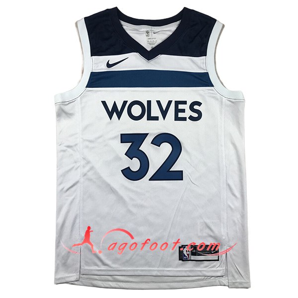 Maillot Minnesota Timberwolves (TOWNS #32) 2024/25 Blanc/Bleu -02