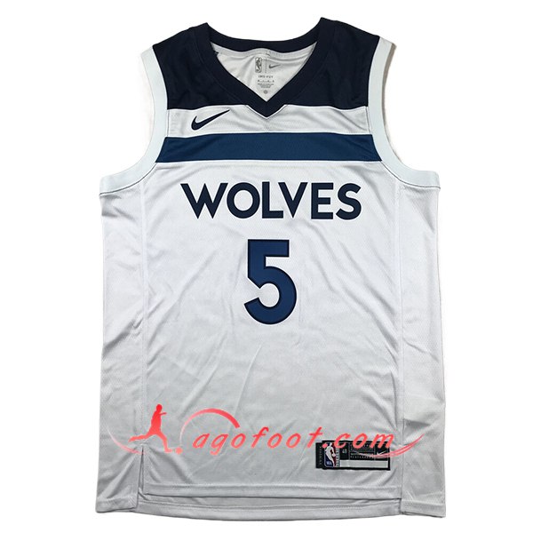 Maillot Minnesota Timberwolves (EDWARDS #5) 2024/25 Blanc/Bleu -02