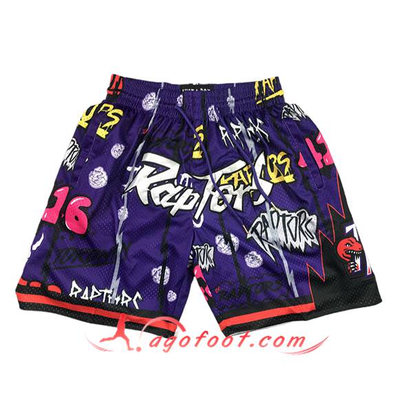 Shorts NBA Toronto Raptors 2024/25 Pourpre