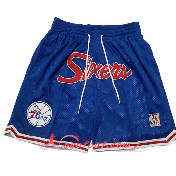 Shorts NBA Philadelphia 76ers 2024/25 Bleu/Rouge -04