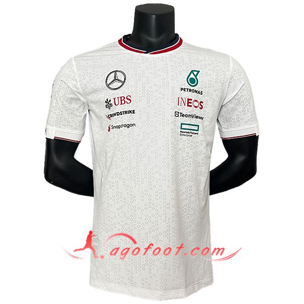 T-Shirt F1 Mercedes Benz Team Blanc/Gris 2024