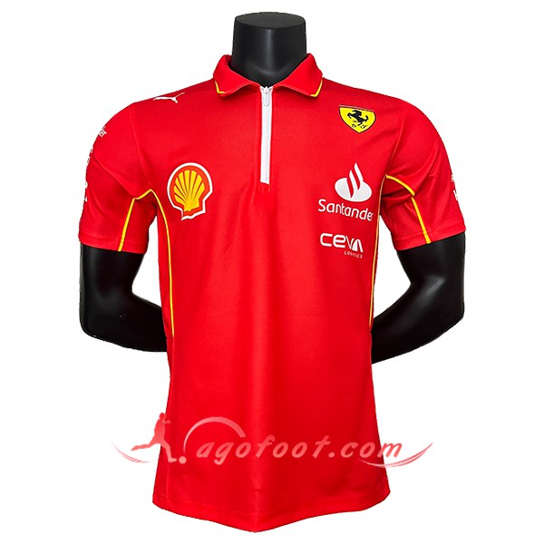 Polo F1 Scuderia Ferrari Team Rouge/Jaune 2024