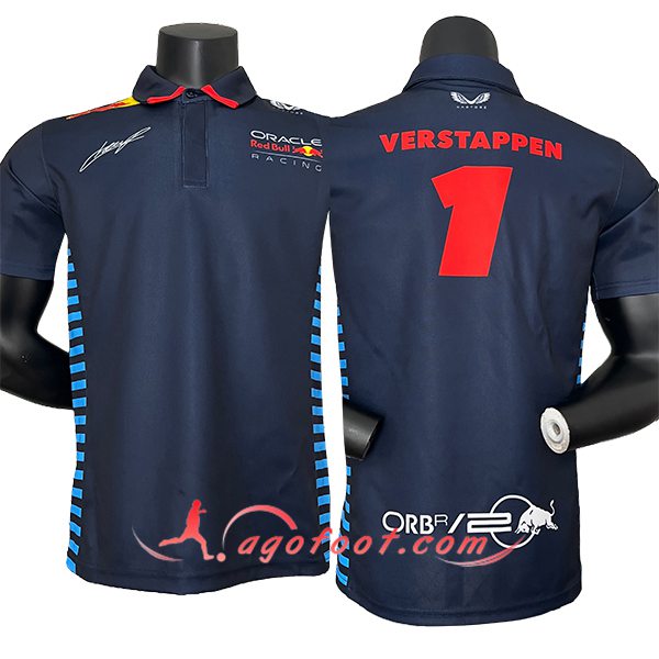 Polo F1 RedBull Racing Team (VERSYAPPEN #1) Bleu Foncé 2024