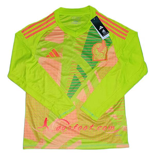 Maillot Equipe Foot Mexique Gardien De But Manches Longues Vert 2024/2025