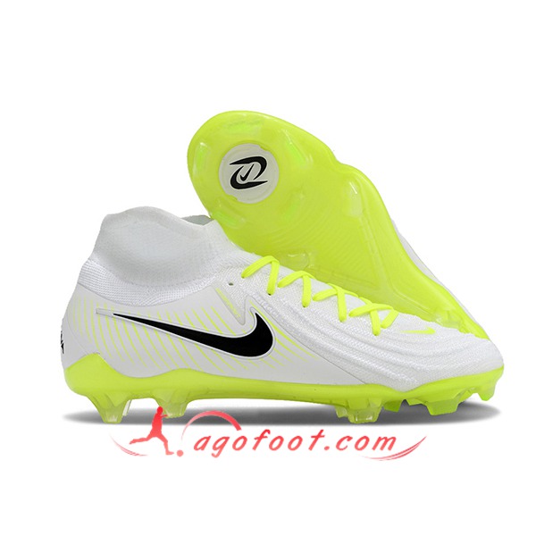 Nike Chaussures de Foot Phantom Luna Elite NU FG Blanc/Noir/Vert
