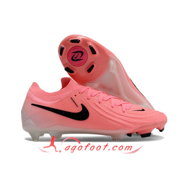 Nike Chaussures de Foot Phantom Luna Elite NU FG Rose/Noir -02