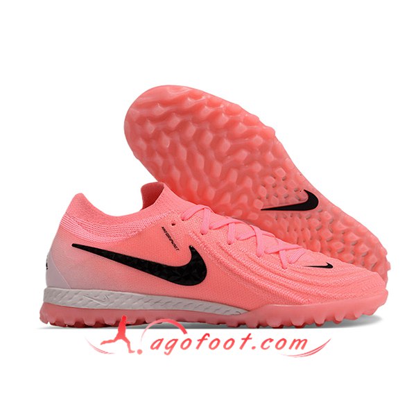 Nike Chaussures de Foot Phantom GX II Elite TF Rose/Noir
