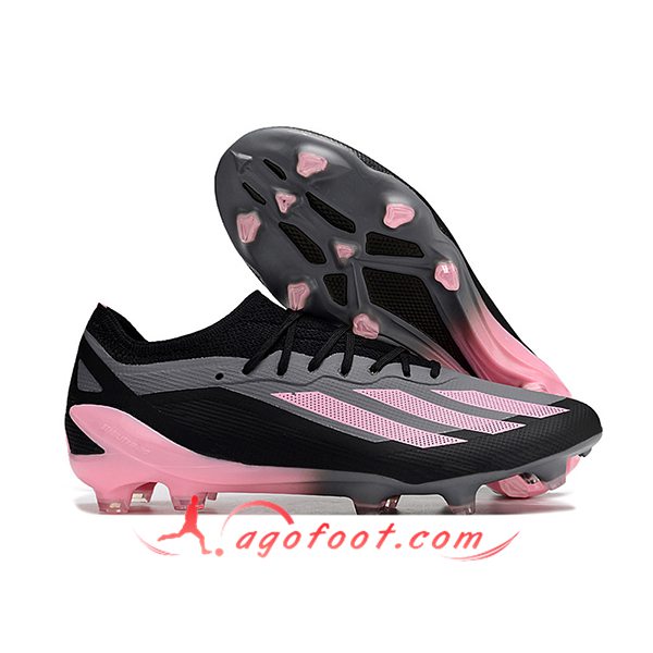 Adidas Chaussures de Foot X CRAZYFAST MESSI.1 FG BOOTS Noir/Rose