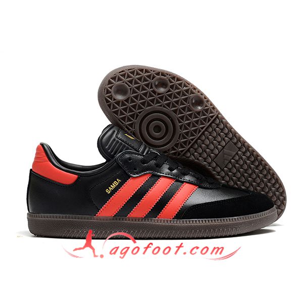 Adidas Chaussures de Foot SAMBA MESSI INDOOR BOOTS Noir/Rouge