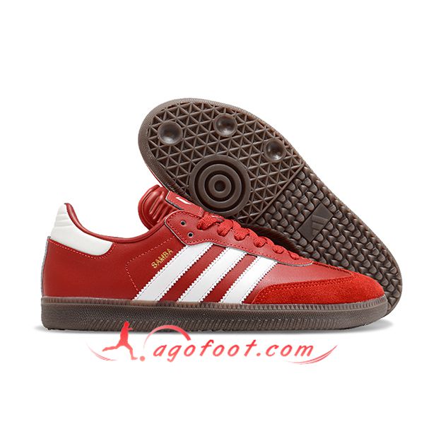 Adidas Chaussures de Foot SAMBA MESSI INDOOR BOOTS Rouge/Blanc