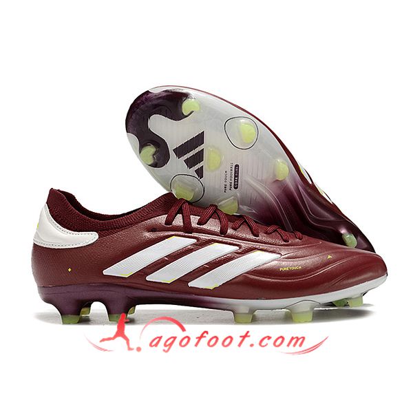 Copa Chaussures de Foot PURE II+ FG BOOTS Vin Rouge