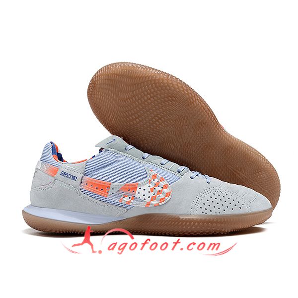 Nike Chaussures de Foot Streetgato Gris/Bleu/Orange