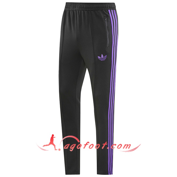 Pantalon Foot Adidas Noir/Pourpre 2024/2025