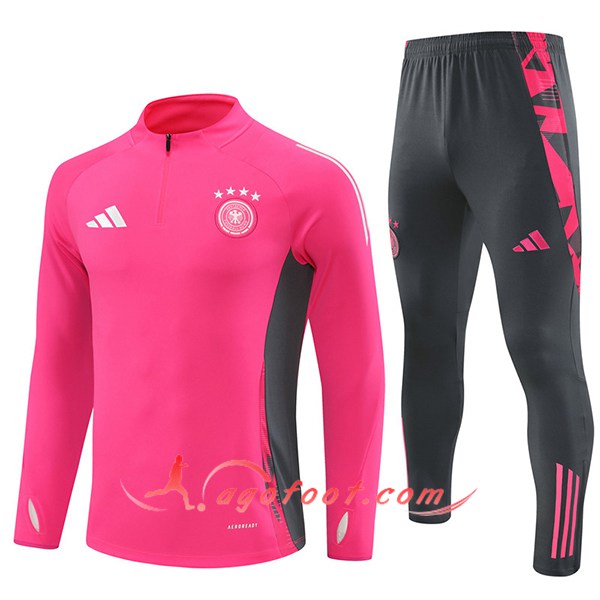 Ensemble Survetement de Foot Allemagne Rose/Gris 2024/2025