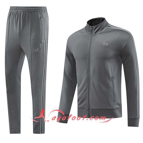 Ensemble Survetement de Foot Veste Foot Adidas Gris 2024/2025