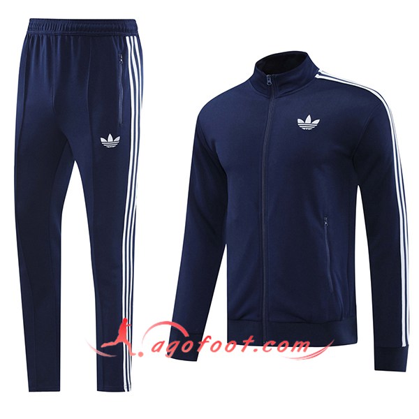 Ensemble Survetement de Foot Veste Foot Adidas Bleu Royal 2024/2025