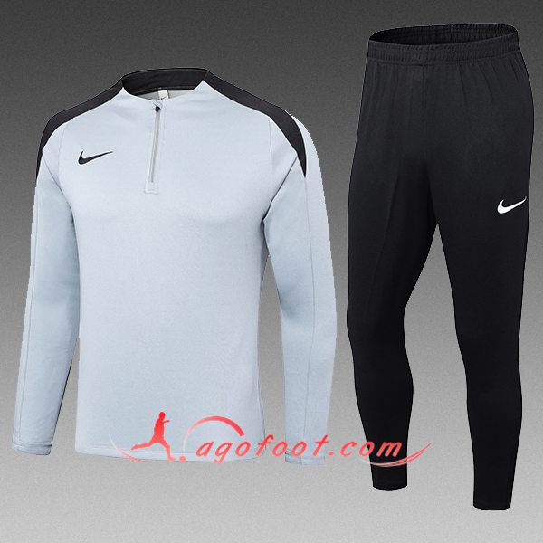Ensemble Survetement de Foot Nike Enfant Gris/Noir 2024/2025