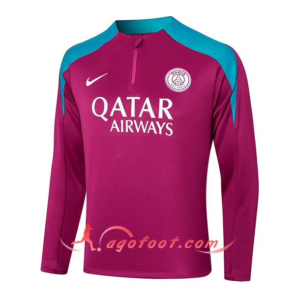 Sweatshirt Training PSG Pourpre/Bleu 2024/2025