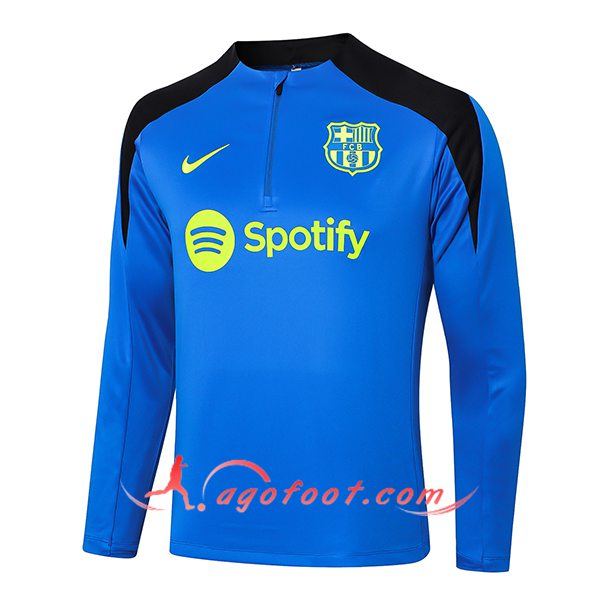 Sweatshirt Training FC Barcelone Bleu/Noir 2024/2025