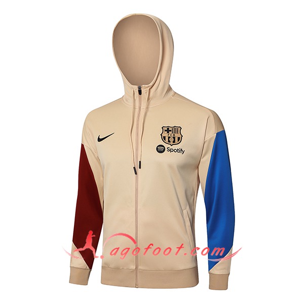 Veste A Capuche FC Barcelone Jaune/Bleu/Rouge 2024/2025