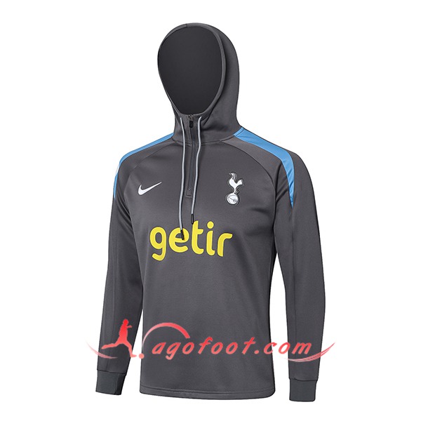 Veste A Capuche Tottenham Hotspur Gris Foncé 2024/2025