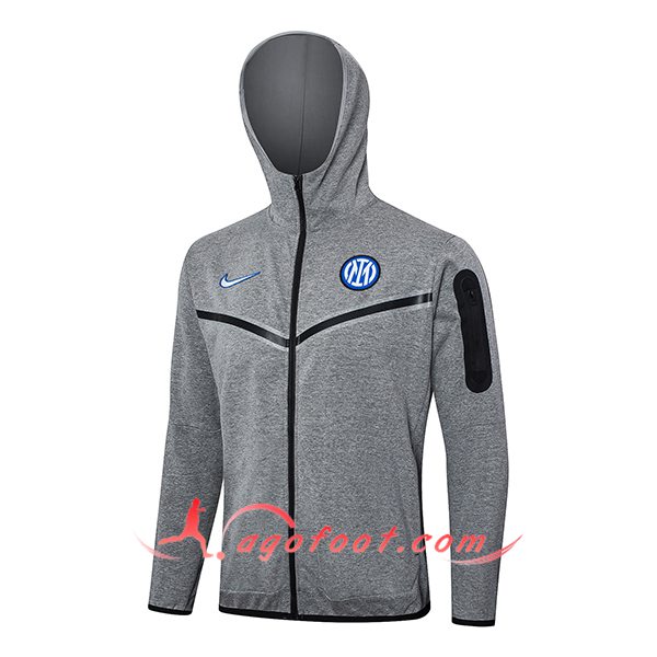 Veste A Capuche Inter Milan Gris 2024/2025