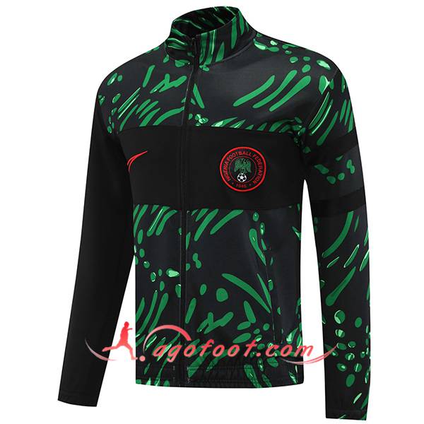 Veste Foot Nigeria Noir/Vert 2024/2025