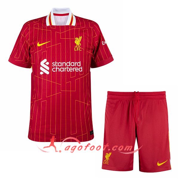 Nouveau Maillot de Foot FC Liverpool Enfant Domicile 2024/2025