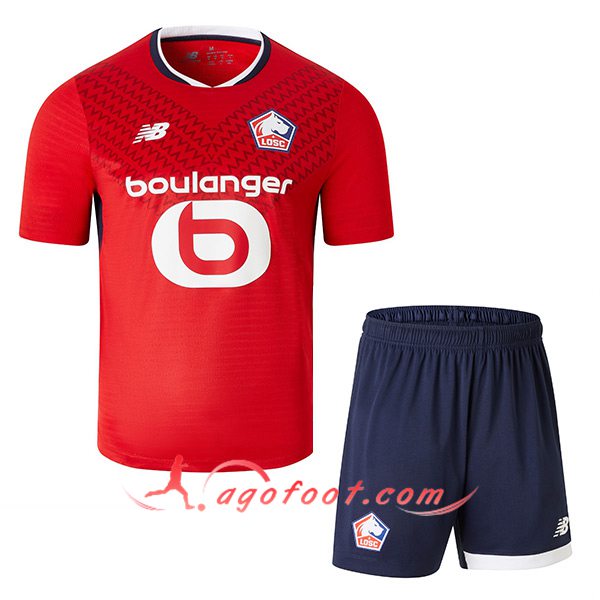 Nouveau Maillot de Foot Lille LOSC Enfant Domicile 2024/2025