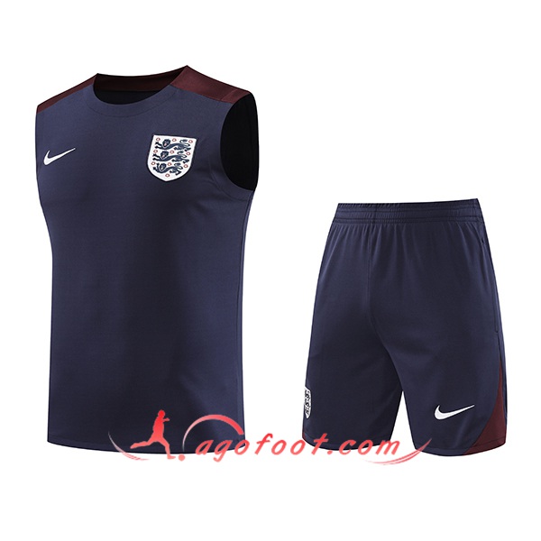 Ensemble Training Debardeur Angleterre Bleu/Rouge 2024/2025