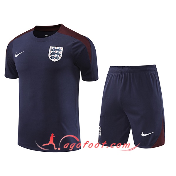 Ensemble Training T-Shirts Angleterre Bleu/Rouge 2024/2025
