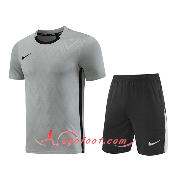 Ensemble Training T-Shirts Nike Gris/Noir 2024/2025