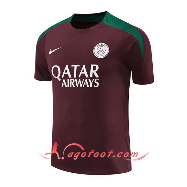 Training T-Shirts PSG Rouge/Vert 2024/2025