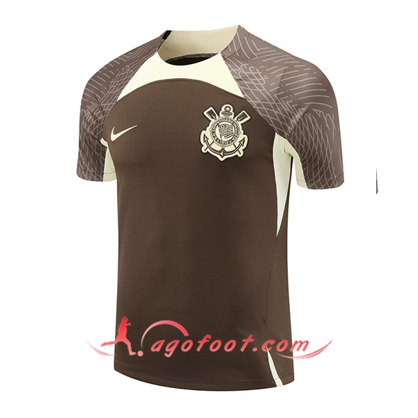 Training T-Shirts Corinthians Brun/Beige 2024/2025