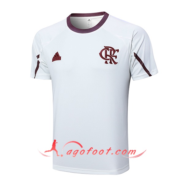 Training T-Shirts Flamengo Blanc/Rouge 2024/2025
