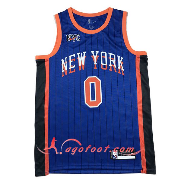 Maillot New York Knicks (DIVINCENZO #0) 2024/25 Bleu/Noir/Orange