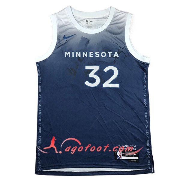 Maillot Minnesota Timberwolves (TOWNS #32) 2024/25 Bleu/Blanc