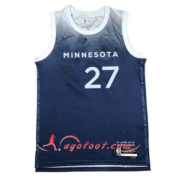 Maillot Minnesota Timberwolves (GOBERT #27) 2024/25 Bleu/Blanc
