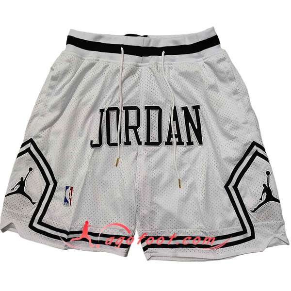 Shorts NBA Chicago Bulls 2024/25 Blanc/Noir