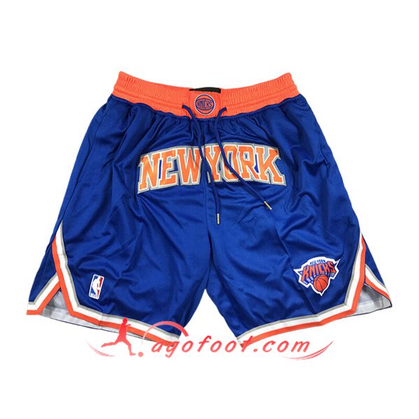 Shorts NBA New York Knicks 2024/25 Bleu/Orange