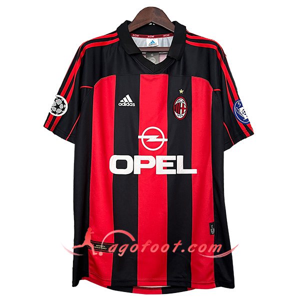 Maillot de Foot Milan AC Retro Domicile 2000/2001