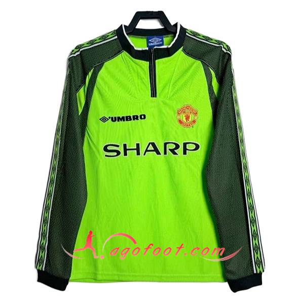 Maillot de Foot Manchester United Retro Gardien De But Manches Longues 1998/1999