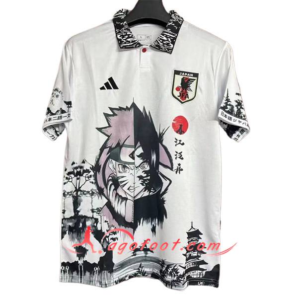 Maillot Equipe Foot Japon Special Edition Naruto Blanc 2024/2025 -03