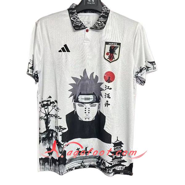 Maillot Equipe Foot Japon Special Edition Naruto Blanc 2024/2025 -04
